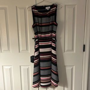 Midi dress with accent belt by Elle. Size S. Gently used. Smoke free home
